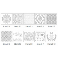 PINTY PLUS ART&CRAFT- Šablóny na striekanie a maľovanie